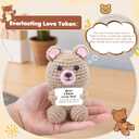 2 x Funny mom Gifts - Mom I Bear Love You Crochet Bear, Adorable for Birthday, Mother's Day, Valentine's Day, Christmas, Thanksgiving(Mom)