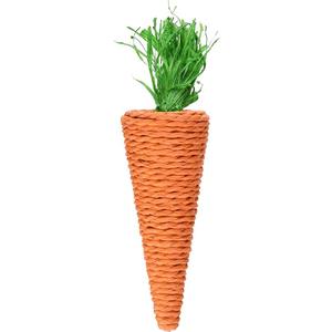 21" Long Vase, Living World Nibblers Corn Husk Pet Chew, Carrot Plant Decorations, Brown