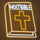 Book Neon Sign for Bedroom Holy Bible Led Neon Light Sign Room Decor for Comfort and Soothing, USB Powered,14.6x11.8 Inch