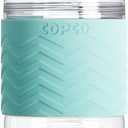 Copco Hydra 16.9 oz Water Bottle with Leak-Proof Lid - Tritan Reusable with Textured Grip Sleeve - BPA-Free, Shatter-Resistant, Dishwasher Safe for Travel, Gym, Work, Outdoors (Robins Egg Blue)