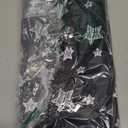 High Chair Mat Waterproof and Washable Splat Mat, Baby Splat Mat for Under High Chair, Non Slip Mat for Art/Crafts/Playtime, Protable Picnic Table Cloth Mat, 46'' x 42'', Black Star