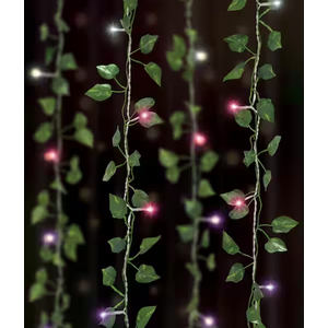 66 Ombre Light 3.5 ft. x 5 ft. Indoor Battery Operated Integrated LED Curtain Vine String Lights