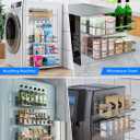 Multifunctional Magnetic Shelf for Washing Machine, Refrigerator, Microwave, and Any Metal Surface, Powerful Magnetic Shelves Include Magnetic Paper Towel Holder, Unique Hollow Design (5 pcs - Grey)