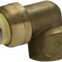 XFITTING Push Fit 1/2 Inch x 3/4 Inch Female NPT Elbow, 1/2 in x 3/4 in Inch Push Fit Female Elbow, 27-4-5=2XX, 2 Pieces