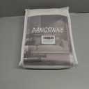 Beige Linen Curtains Pinch Pleated - 84 Inches Long Semi Sheer Curtains for Living Room with Rings Back Tab 2 Panels Set Light Filtering Farmhouse Drapes