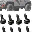 Screws Bolts for Jeep Wrangler JK,M8 Bolts Applied to Windshield Frame| Roll Bar | Tailgate | Hard Door Hinges | LED Light Brackets | 8Pcs