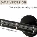 SKOWLL Bathroom Waterfall Shower Wall Mount Waterfall Spout with 360 Hight Pressure Body Sprays, Modern European Showerhead Spas, Matte Black