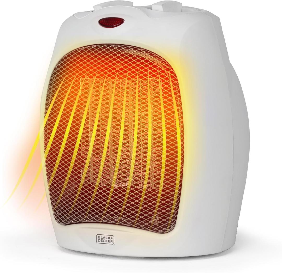 BLACK+DECKER Portable Space Heater, 1500W Small Space Heater with Overheat Protection for Indoor Use