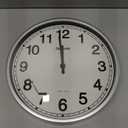 Geevon Atomic Wall Clock 14 Inch, Atomic Analog Wall Clocks Battery Operated, Large Digits Automatic Clock for Kitchen/School/Classroom/Bedroom/Living Room (Silver Frame)