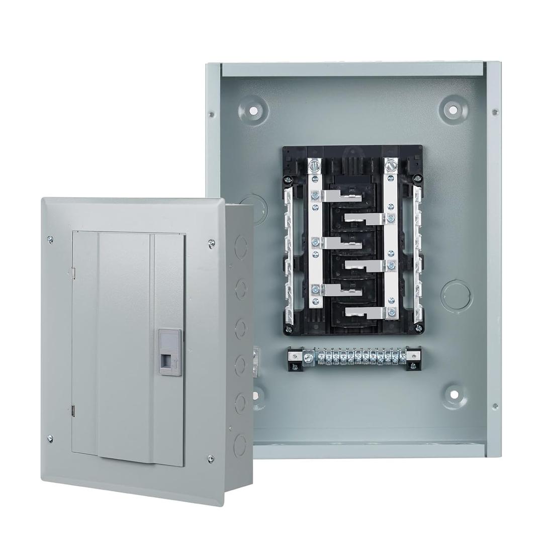 THQL Circuit BreakerPanels, 12-Space, 125A Circuit Breaker Distribution Box, 120V/240V Circuit Breaker Electrical Enclosure,Indoor Main Lug Load Center