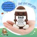2 x Mini Dad Gifts from Daughter Son Wife Handmade Positive Crochet Football