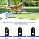 SOCO Automatic Ball Launcher for Dogs Large- 3 Distance Settings (40/60/80FT) w/Remote Control | 2.5" ETPU Tennis Balls | Indoor/Outdoor Dog Toy | 6 Balls & Quick Charge Included