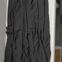 OPOIPIN Women's Summer Elastic High Waist Pleated A Line Flowy Beach Maxi Long Skirt