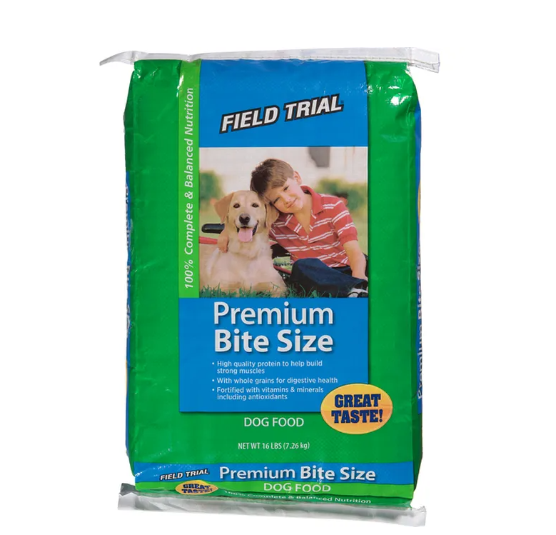 Field Trial Dog Food, Premium, Bite Size 16LB, BBD 12/04/2025
