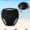 Adult Special Needs Reusable Swim Diapers Waterproof Leakproof Cloth Diaper Cover for Incontinence Unisex Black XXL