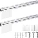 2pcs Restaurant Ticket Holder Slide Receipt Rack, 30 Inch, No Slot