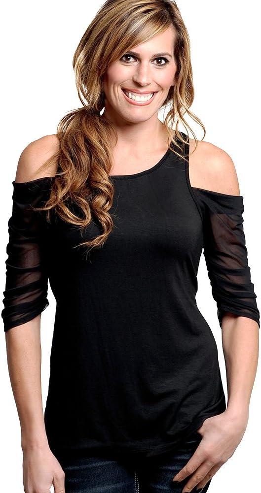 Sleevey Wonders Womens 3/4 Length Slip-On Mesh Sleeves  Sheer Reversible Arm Cover Up, Cooling Shrug Bolero for Dresses (Large, Black)