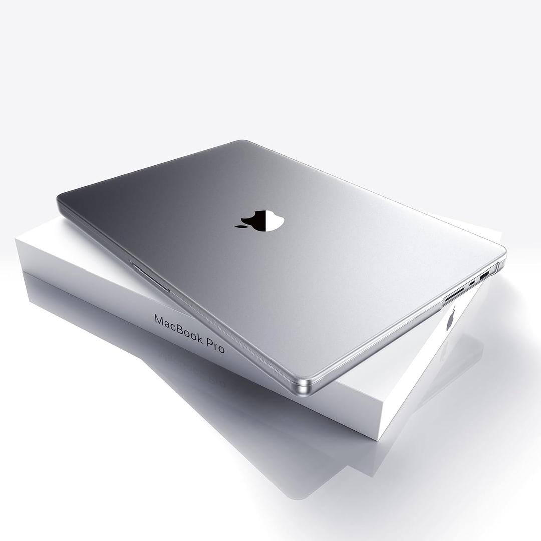 Soonjet Anti-Cracking for MacBook Pro 14 inch Case 2025 2024-2021 M4 M3 M2 M1 Pro/Max [100% Match Official Color] [Seamless Fit] Clear Cover Hard Shell Laptop Case, Frosted Space Gray