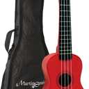 RockJam Soprano Ukelele with Gig Bag (Kids Red)