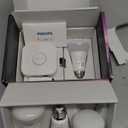 Philips Hue Smart Light Starter Kit - Includes (1) Bridge and (4) 75W A19 E26 LED Smart White and Color Ambiance Bulbs - Control with App - Compatible with Alexa, Google Assistant, and Apple HomeKit