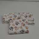 1 Pack 3 Puppy Dog Blankets Super Soft Warm Sleep Mat Fluffy Premium Fleece Pet Blanket Flannel Throw for Dog Puppy Cat - White Paw Print Medium(29"x20")