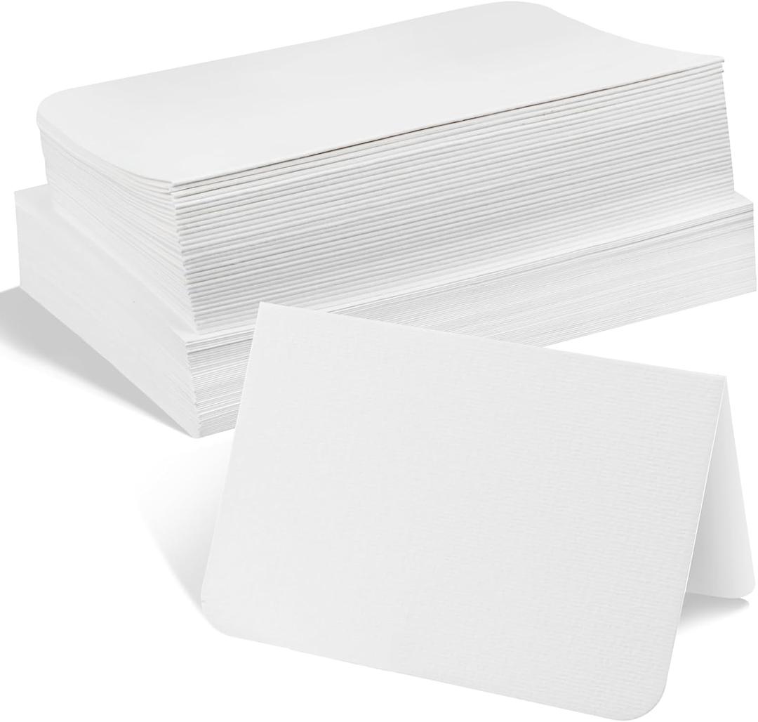 Sabary 100 Pcs Blank Watercolor Cards with Envelopes Set 140lb/300 Gsm Cotton Watercolor Paper Cards Heavyweight White Greeting Card Postcard for Painting Invitations Note Birthday Wedding(4 x 6 Inch)