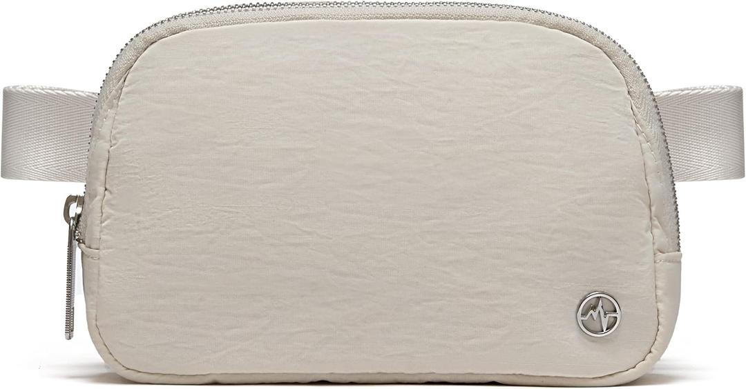 Pander Belt Bag for Women, Fashion Waist Packs, Crossbody Bags with Adjustable Strap (White Opal).