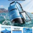 10L Waterproof Dry Bag, [Upgraded Waterproof & Tearproof] with Bonus Phone Waterproof Case, Roll Top Floating Waterproof Storage Bag for Kayaking, Beach, Fishing, Gym, Camping Outdoor