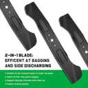 46 inch Mower Blades for 942-04244A 942-04290 MTD Cub Cadet XT1 XT2 LT46 RZT L46 46" Deck Lawnmower Replace 942-04244 742-04244 High-Lift (2 Pack)