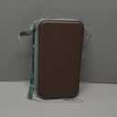 xx CD Case, 96 Capacity Hard Plastic CD Holder Protective DVD Disc Storage Case Holder Portable Zipper CD DVD Organizer Storage Wallet for Car Home Travel (96 Capacity, Coffee