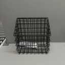 2 Pack Bath Toy Storage Organizer Basket, Large Metal Bathtub Toy Holder, Wall Mounted Hanging Shower Basket, Bath Toy Organizer For Bathtub for Easy Access and Sorting Toys/Clothes/Toiletries (Black)