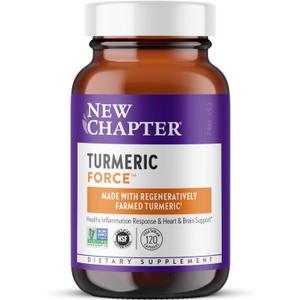 New Chapter One Daily Turmeric Supplement, 120 Count (EXP 03/07/29)