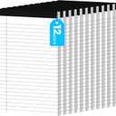 12pcs Small Note Pads, White Notepads 5x8 College Ruled Notebook, Writing Pads 5 x 8, Legal Pads, Pad Paper Perforate Notebooks for Work, Message, School, Office Supplies,30 Sheets/Pack