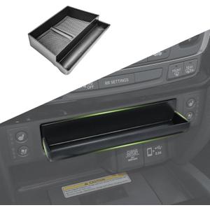 Center Console Organizer Compatible with Honda Pilot 2016-2022/ Ridgeline 2017-2024/ Passport 2019-2025 Interior Accessories, Armrest Hidden Drawer Glove Storage Box Insert Tray, Black