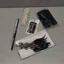 SWEETV 1920s Great Gatsby Accessories Set for Women, Flapper Headband Headpiece Roaring 20s Costume Accessories Set (F01 Black)