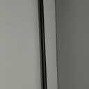 Kemmie 1" Window Treatment Curtain Rod with Decorative Pattern Urn Finials, Adjustable Length 36-72", Black