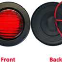 NEW SUN Premium 2.5" Round LED Trailer Lights, 13 Red LEDs Side Marker Lights, Clearance Lights Kits with Grommet & 2-Pin Plug - Universal for Trucks, Trailers, Rvs, Camper, 5 Pcs