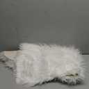 Ashler Faux Fur Rug, Fluffy White Small Sheepskin Rug, Ultra Soft 2x3 Ft Mat, Machine Washable Shag Mats, Nursery Throw for Bed, Living, Kids Room