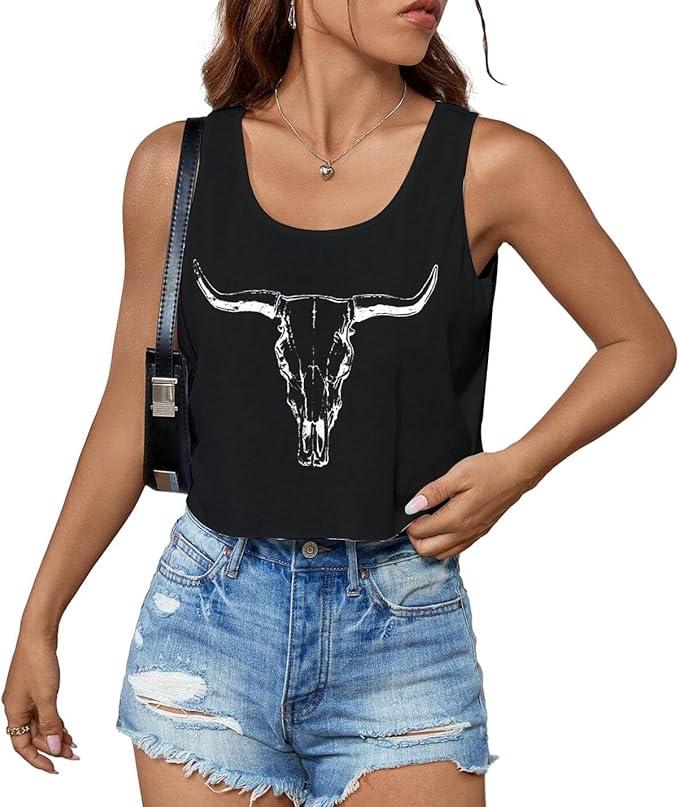 Womens Sexy Crop Tops Loose Fit Cropped Tank Tops for Teen Girls XL
