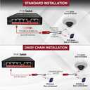 Gigabit POE to 12V DC Converter w/POE Pass Through, Takes Incoming POE and Converts to 12V DC While Passing Through The Power Over Ethernet, 802.3af/at, 10/100/1000, Splitter and Extender