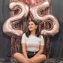 Rose Gold 5 Balloon, Number Balloons 40 Inch, 5th Birthday Balloon Decorations, Rose Gold Party Supplies, 5 Number Balloons, Number 5 Balloon