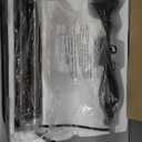 HonoDing Torchiere Floor Lamp for Living Room, Standing Lamp with Glass Shade, Iron Brushed Nickel Floor Lamps, Corner Lamps for Bedroom, Office, Reading (Dark Brown)