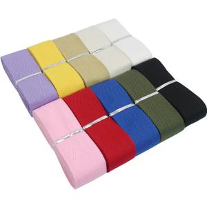 1 1/2 inch Assortment Webbing Strap 20Yards 1.5inch Wide Flat Weave Bag Straps for Cloth Tote Bag, Pet Collars, DIY Projects, Crafts, Sewing,Purse Handle (Assorted Color)