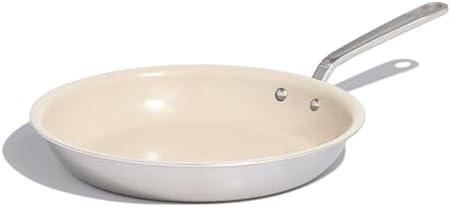 Made In Cookware - 12" Nonstick Ceramic Frying Pan - 5 Ply Stainless Clad - Professional Cookware - Induction Compatible