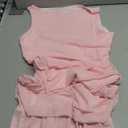Ardrem Women Summer Sleeveless Mini Dress Layer Ruffle Hem Mesh Bodycon Short Tank Dresses Party Club Ruched Dress 2026 Medium