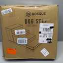 BOSQUE Dog Stairs for High Bed, Foldable Pet Stairs for Small Medium or Large Dogs Puppy with Storage for Bed or Couch, Cat Dog Steps Ramp with Zip up to 200 lbs