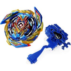 Gyro Battling Tops Burst SuperKing, Gyro Launcher and Grip Battle Game Set Right Spin DB Layer System Gyro Toys Set Gifts for Kids Children Boys, B-163