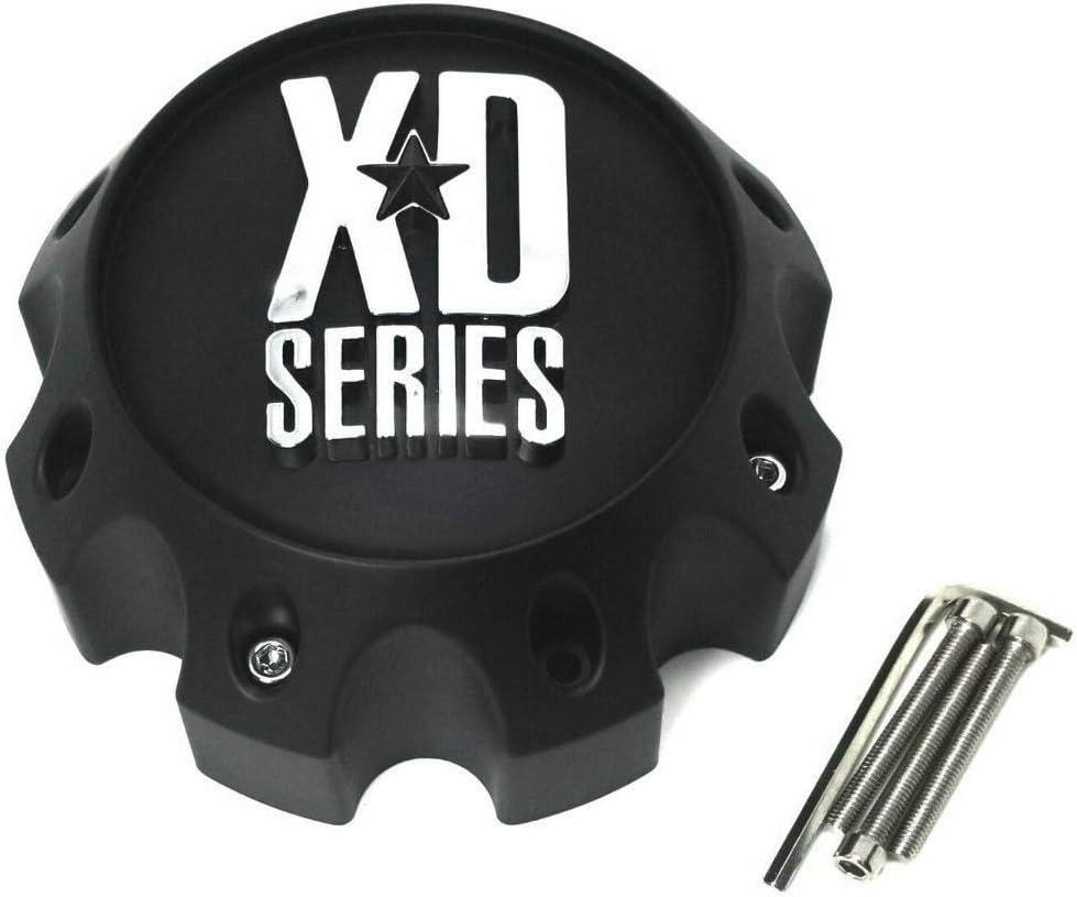XD Series by KMC Wheels KMC XD Series 441 796 797 798 800 801 8 Lug Matte Flat Black Center Cap 1079L170-MB-8LUG
