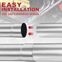 2" Custom Mandrel Straight Exhaust Pipe, 18" Long, Made of High Quality Stainless Steel Fit 2 Inch Exhaust Pipe