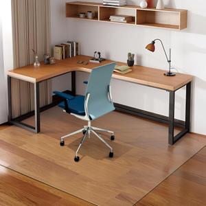 Azadx Office Chair Mat - 63"x51" Clear Protector for Hardwood Floor, Easy Glide Rolling Plastic Mat (51 x 63'' Rectangle)